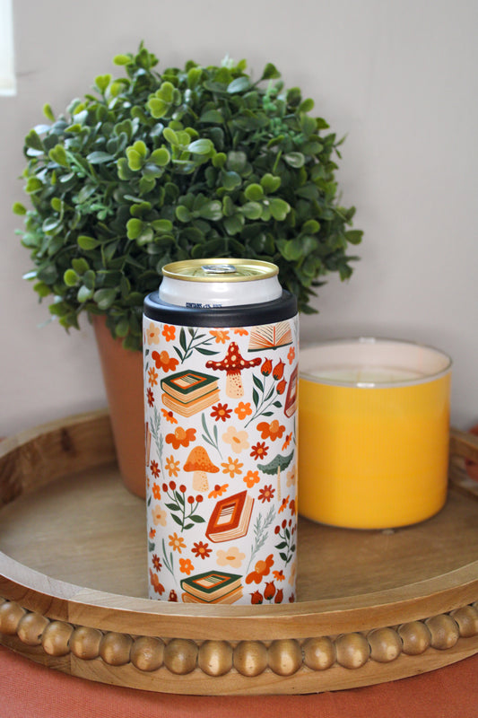 Mushroom Fields Insulated Tall Can Koozie