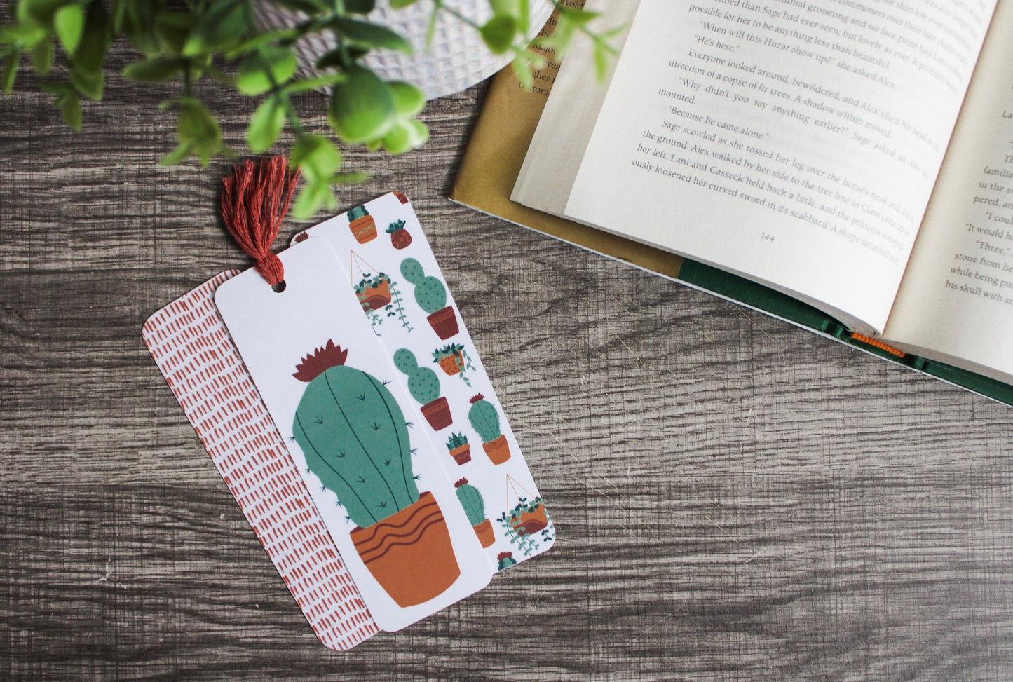 Cactus Bookmark Set