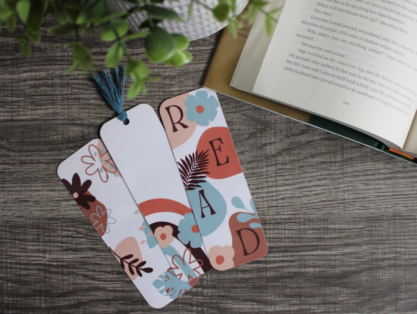 Set of 3 Boho Bookmarks With Tassels 